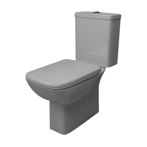 Senner WC Square Close Coupled BO