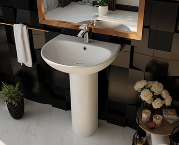 Basin With Full Pedestal